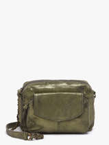 Cross Body Tas Naina Leder Pieces Groen naina 17063358